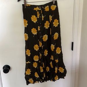 Floral midi MADEWELL skirt
